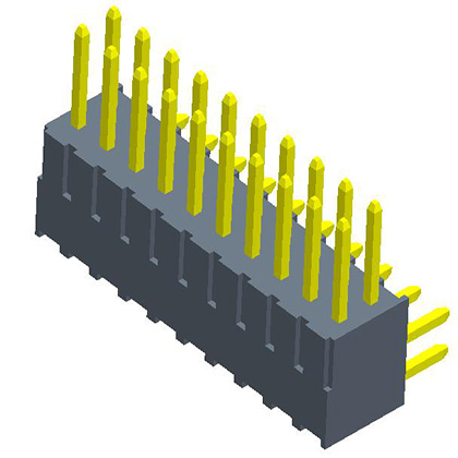 2.54mmPin Header  Dual Row  90° H=7.4